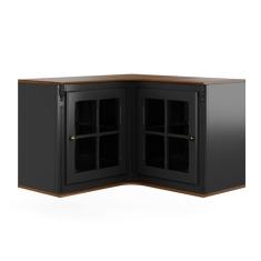 Armário de Cozinha Aéreo de Canto Hannover de Madeira com 2 Portas de 