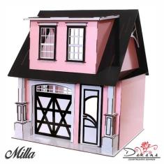 Casa bonecas escala Barbie com garagem Milla Princesa DARAMA - INDÚSTR