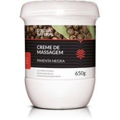 Creme de Massagem Pimenta Negra 650g DÁgua Natural