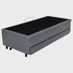 Bicama Solteiro com Baú 88x188 Courino