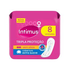 Absorvente Externo Intimus Tripla Proteção Suave sem Abas - 8 unidades