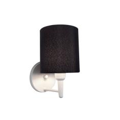 Arandela Cilíndrica Vivare Md-2009 Base Alumínio Branco Cúpula em Tecido - Bivolt