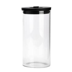 Pote De Vidro Hermético Tampa De Bambu 300 ml