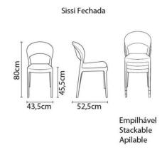 Cadeira Tramontina Sissi Amarela