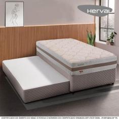 Bicama Solteiro com Cama Auxiliar Herval Amsterdã, Molas Ensacadas, 54