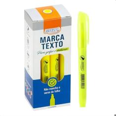 BRW Marcador de Texto Amarelo Fluorescente chanfrado BRW 12un