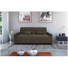 Sofá Cama Lavínia 3 Lugares 203cm Capuccino Matrix, Capuccino, 3