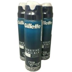 Espuma Para Barbear Gillette Sensitive Pack Com 3