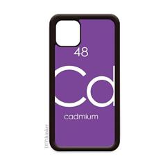 Elementos de Química Tabela de Período Metais Cádmio Cd para iPhone 12 Pro Max Capa para Apple Mini Mobile Case Shell