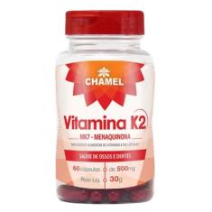 Vitamina K2 MK7 Menaquinona  Chamel  60 Cápsulas 500 mg