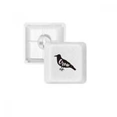 Kit de atualização de teclado mecânico PBT com teclado animal Crow preto e branco