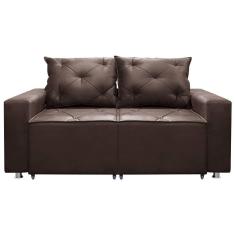 Sofá 2 lugares Retrátil e Reclinável Bariloche 1.60cm C/ Molas - Suede