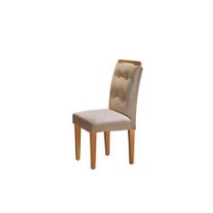 Conjunto Com 6 Cadeiras Para Sala de Jantar Carol Rufato, Imbuia/Turim
