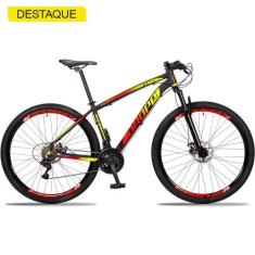 Bicicleta 29 Dropp Z3 Câmbios Shimano 21V Freio a Disco, 21, Vermelho,