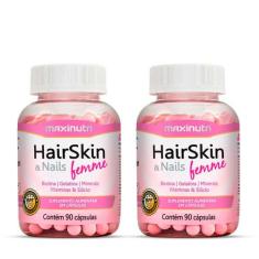 Kit 02 Hairskin Femme Com 90 Capsulas Maxinutri