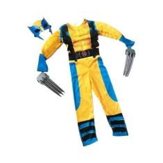 Traje de Cosplay Wolverine para Crianças - Fantasia X-Men de Luxo para