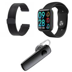 Relógio Smartwatch P80 Touch Screen Monitor Cardíaco Pressão Arterial Sono Passos Android iOs