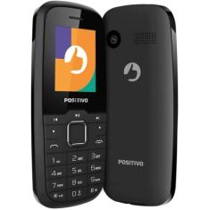 Celular Positivo P26 Feature Phone, Tela 1.8", 2G, Dual SIM - Preto