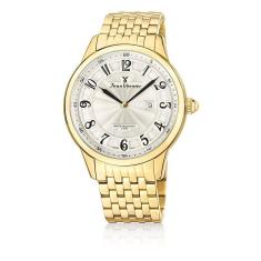 Relógio Pulso Jean Vernier Masculino Aço Dourado Jv01129