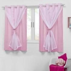 Cortina Quarto de Criança Pequena 2,00X1,70 Voal Cores Teen - ENTROU C