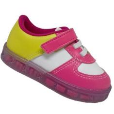 Tênis Molekinha Com Luz 2726.202 Branco/Siciliano/Pink-Feminino