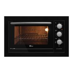 Forno Elétrico de Embutir Fischer Fit Line Preto 48L