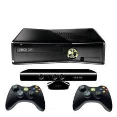 Console Xbox 360 Slim 4GB + Kinect + 2 Controles
