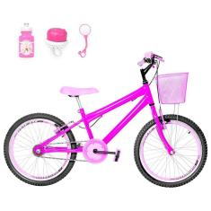 Bicicleta Infantil Aro 20 Aero Pink e Rosa