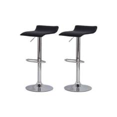 Kit 2 Banquetas Belo Horizonte Preta