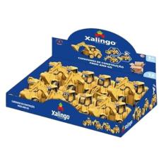 Brinquedo Pedagógico Carrinho de Construção Trator Aperte e Ande a Fricção (Trator Rolo Compactador)