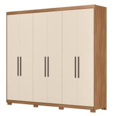 Guarda Roupa Venice 6 Portas, 4 Gavetas e 3 Cabideiros com Pés - Demóbile