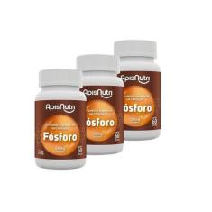 Kit 3 Suplementos Alimentar De Fósforo 60 Caps Apisnutri
