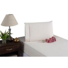 Lençol solteiro 2 peças 100% algodão 200 fios - ponto palito - Empório