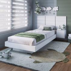 Cama Solteiro Zurique 1 Porta Branco - Art In Móveis