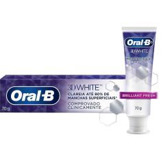 Creme Dental Clareador Oral-B 3D White Brilliant Fresh - 70g