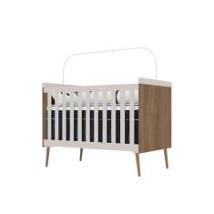 Berço Davi Off White Carvalho Canaã Baby