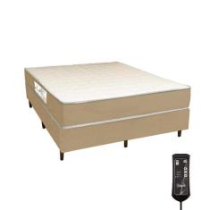 Colchão Magnético Massageador Casal Ciclo do Sono e Cama Box, Bege