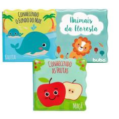 Brinquedo para hora do banho infantil bebe menino menina kit 3 livrinh