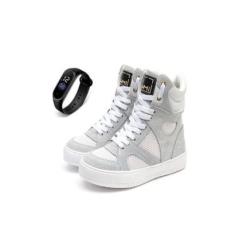 Tenis Sneaker Feminino Botinha Treino Academia Cano Alto + Relógio Cor:;Tamanho:38;Genero:Feminino-Feminino