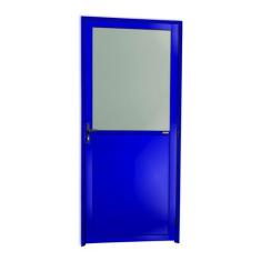 Porta Meia Lambril Meia Vidrão Super 25 Vidro Boreal 210cm X 90cm Brim
