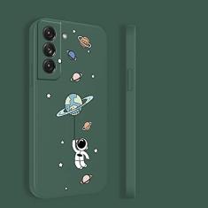 Capa macia para Samsung Galaxy S22 S21 S20 FE S10 Note 20 10 Ultra Plus A72 A52 A32 A71 A51 A31 A21S Capa de telefone, Verde Escuro2, Para A51 4G