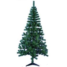 Árvore De Natal Verde Com 450 Galhos E Pé De Plástico 2,10M