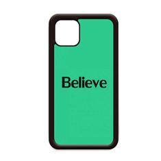 Capa Believe Word com citação inspiradora para iPhone 12 Pro Max para Apple Mini Mobile Case