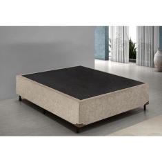 Cama Box Casal 138 Bello Box - Suede Bege