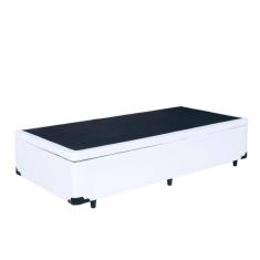 Cama Box Baú Solteiro Branco 88x188x35