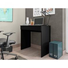 Mesa Escrivaninha Para Computador Alexia 80cm Preto Ajl