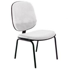 Cadeira Diretor Fixa Para Escritório Linha Uno Branco