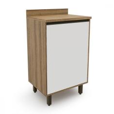 Balcão de Cozinha Confort Cinamomo com Off White Batrol