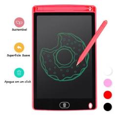 Lousa Mágica Infantil Digital LCD Vermelha Desenhar Estudar - TOYS 2U