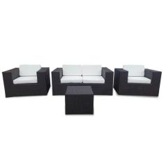 Conjunto de Sofá Fibra Sintética Tabaco Bora Bora - 1 Sofá 2L + 2 Polt